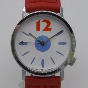 Akteo rouge et bleue-montre quartz-Horloger de Battant-Besançon