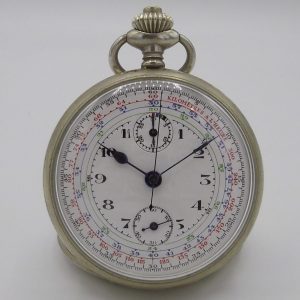 Montre gousset chronographe-Horloger de Battant-Besançon