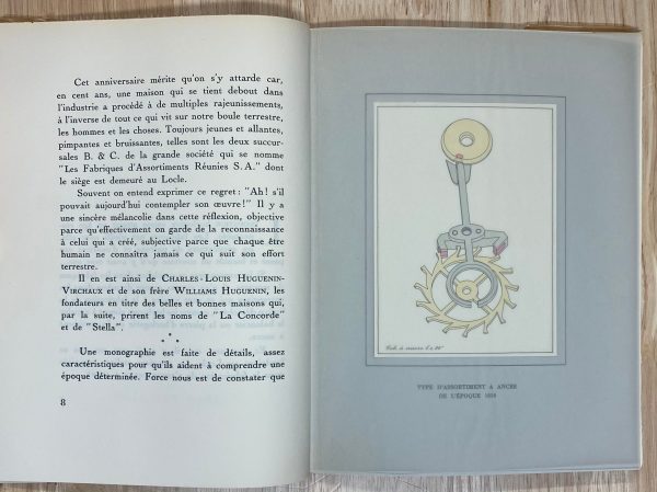 Horloger de Battant -livre-Besançon-Centenaire de la fabrication de l'assortiment à ancre au Locle