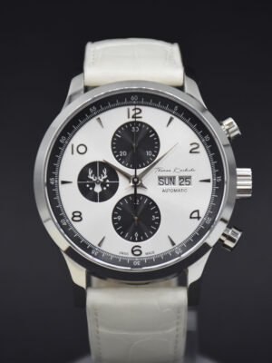 Montre créateur Thomas Karbiche La 211 n°3, Valjoux 7750 automatique, panda