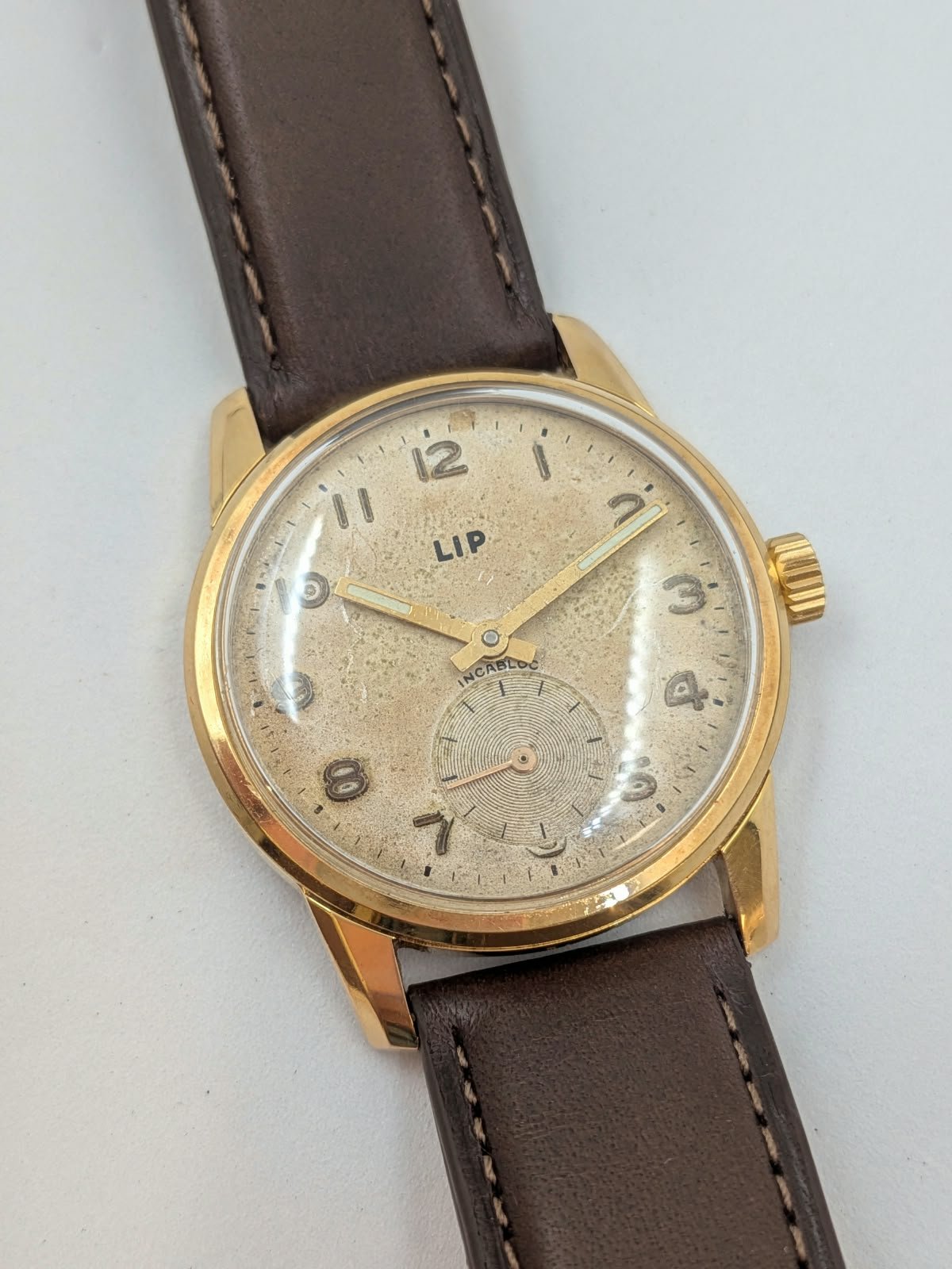 LIP vintage montre horloger de battant mecanique R25 (1)