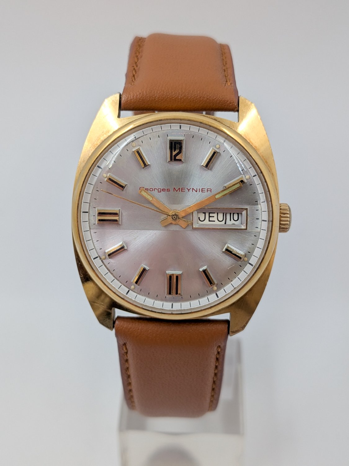 Montre Georges Meynier montre vintage automatique horloger de battant besancon